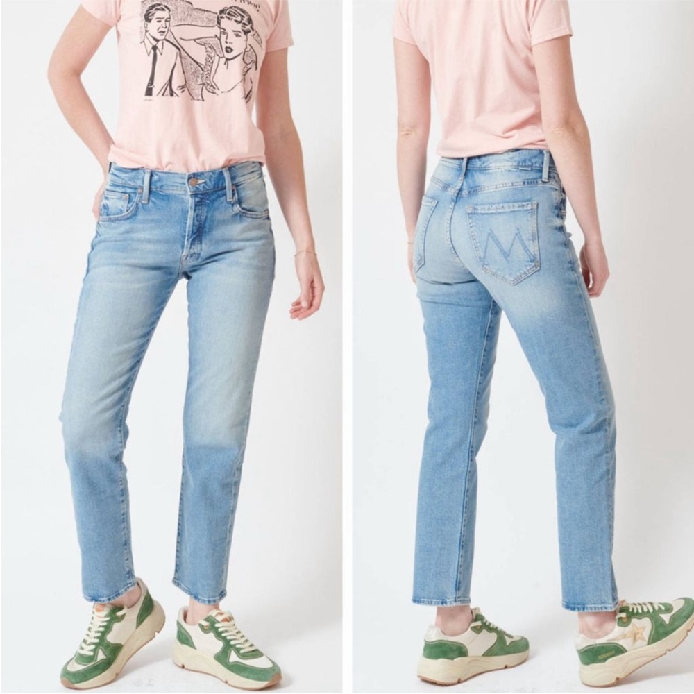 MOTHER The Mid Rise Hiker Hover jeans Fight For Your Right